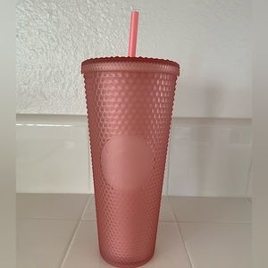 NWT 2022 STARBUCKS PINK LEMONADE STUDDED VENTI & GRANDE COLD CUP TUMBLER SET